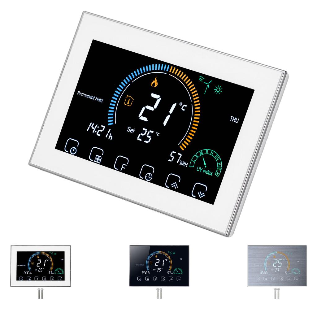 Центральный кондиционер Термостат Светодиодный сенсорный экран Программируемый интеллектуальный WiFi контроллер температуры 9
