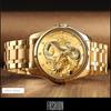 Luxury Quartz Watches Waterproof Date Display Clock Strap Wristwatch Male Golden Dragon Men Watch