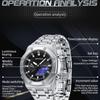 SANDA Watch Cool Trend электронные часы многофункциональные часы с лампой для поднятия руки будильник водонепроницаемые часы