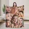 Сидни Суини Покрывала Дорожные Офисные Фланелевые Постельные Принадлежности Пледы Для Улицы Теплые Мягкие Качественный Дизайн Покрывало Идея Для Подарка