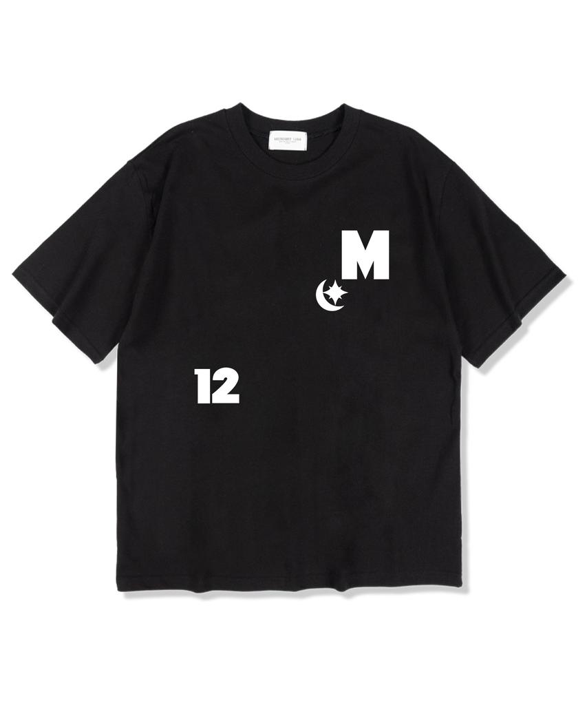 MIDNIGHT12AM Short Sleeve T-Shirt Black