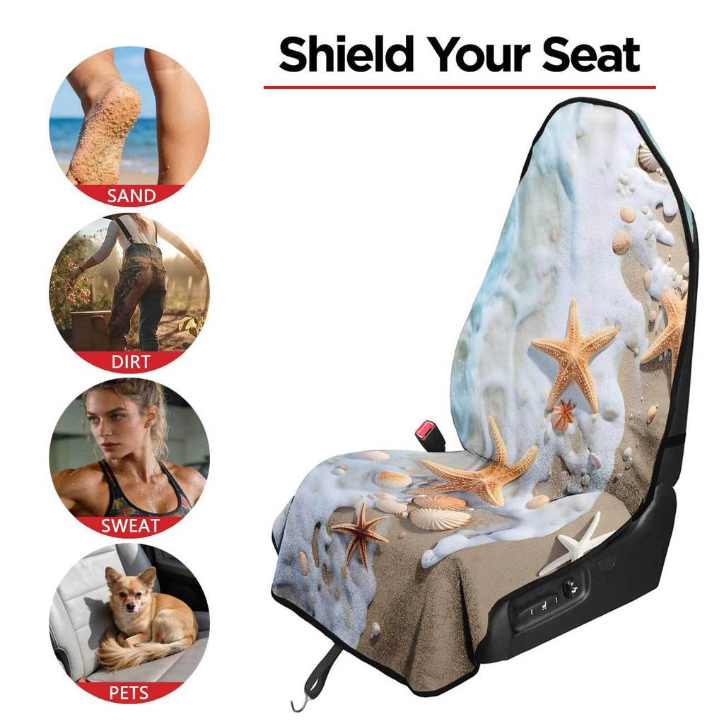 Universal Gym Car Seat Towel Cover - All-Season Front Seat Protector for Workout