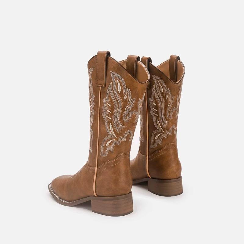 Ботинки Martin ковбойские рыцарские сапоги летние He Sui вестерн юбка новая тот же стиль с вышивкой универсальная мода повседневная