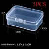 20/30/50 шт. прямоугольная коробка для хранения с крышкой, небольшой контейнер, принадлежности для обучения, винты, батарейки, прозрачная коробка для хранения