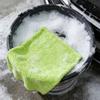 1/2 Pack Fluorescent Green Car Cleaning Cloth, Car Wash Towel, Glass Cleaning Towel, Extra Large and Thick, Super Absorbent, Non-Marking