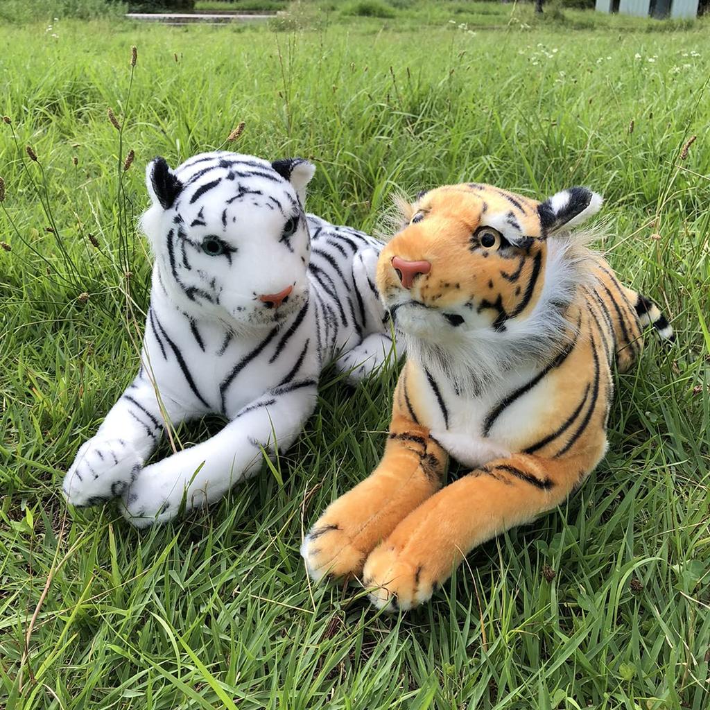 TigerTaleToys White Tiger Plush Cute Pet Japanese Toy, Realistic, 43cm, Large, [Official Product]