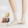 Female Spring and Autumn All Kinds of Pure Cotton Antibacterial Deodorant Breathable In The Tube Pile Socks