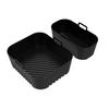 2pcs Silicone Baking Trays for Air Fryer Suitable for Philips-Na350-3000 Size Silicone Baking Tray Modelswith Non-Stick Surface