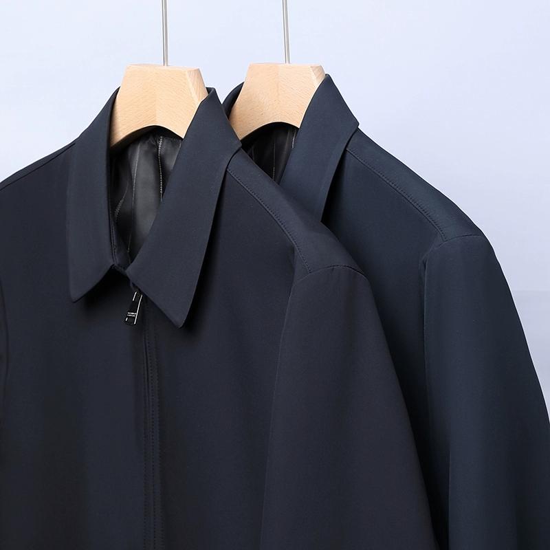 Уютные мужские легкие куртки, легкая куртка на молнии с отложным воротником, повседневная куртка-ветровка с карманами на молнии