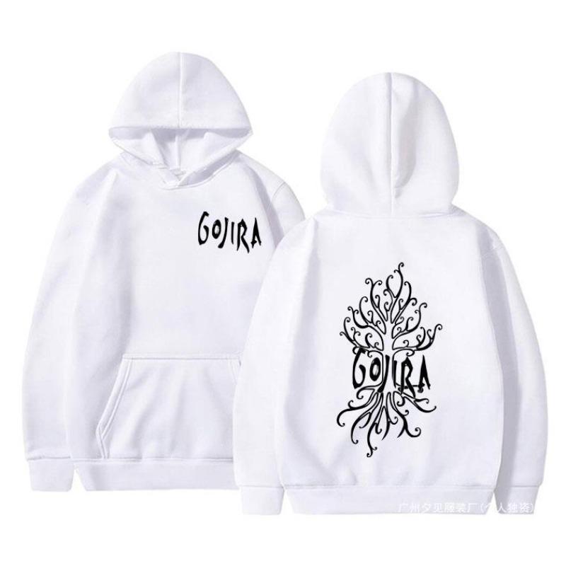 French Metal Band Gojira The Link Alive Music Album Cover Do Fabric Street Hoodie Skating Running Sweatshirt Cyberpunk Style