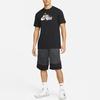 Мужские спортивные шорты Nike Dri-FIT с контрастной строчкой и эластичным поясом, черные с серым, BV9453-070