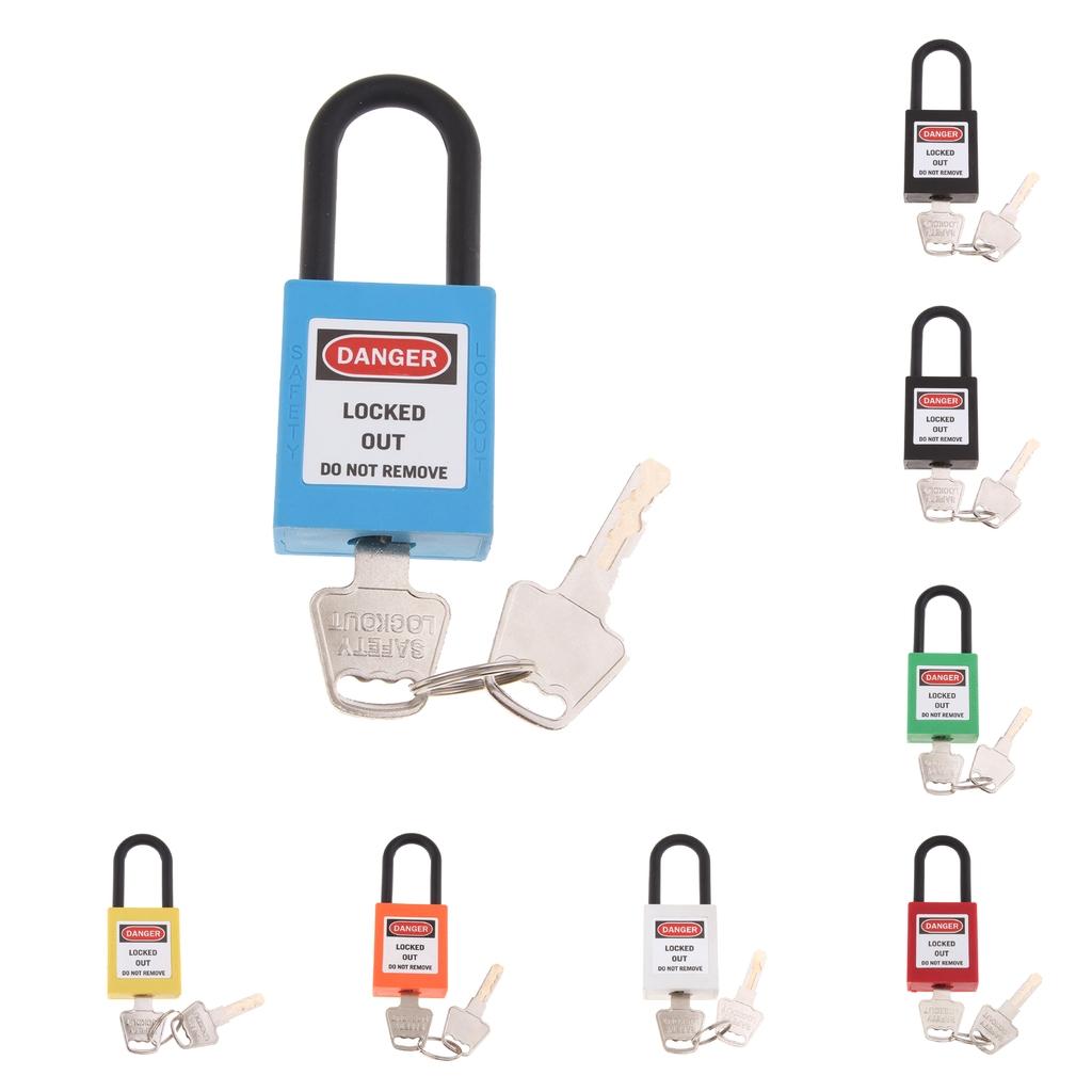 Защитный замок Lockout Tagout, водонепроницаемый, усиленный ПВХ, с ключом, для безопасности на рабочем месте