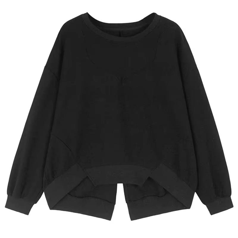 Xitao Свободные нерегулярные толстовки с круглым вырезом GYX1012
