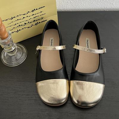 Модные ретро туфли в стиле с маленьким ароматом для женщин 2024 года, новые летние туфли Мэри Джейн во французском стиле с неглубоким вырезом для женщин