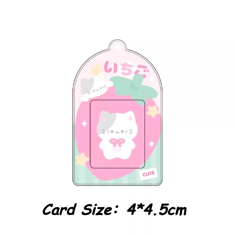 Новинки Милые фоторамки с животными Кавайный пудинг держатель для фотокарточек 2 дюйма K-pop рукава для фотокарточек INS стиль оригинальный дизайн