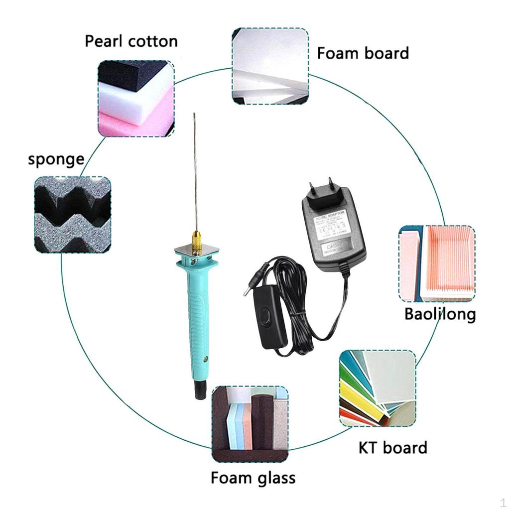 Electric Styrofoam Cutting Tool Wire Pen Crafts Nonslip Grip Foam Cutter 5cm