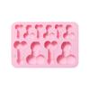 Tray DIY Chocolate Mold 10 Shaped Cavities Bone Silicone Baking Cake