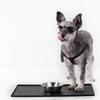 Silicone Pet Feeding Mat Small Animal printed Dog Bowl Mat Dog Food Mat  Pet Food Water Serving