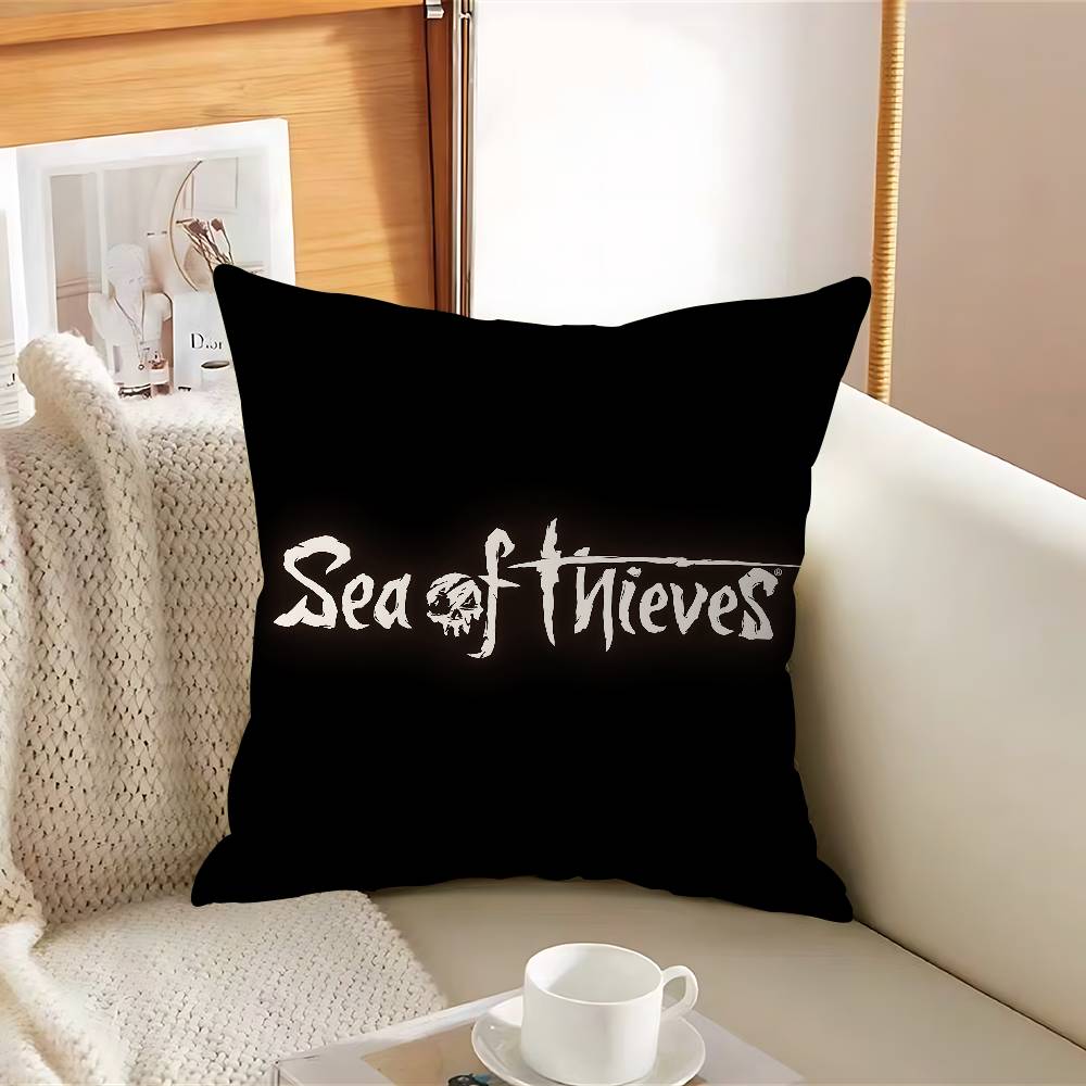S-SeaS Of T-Thieves Наволочка со логотипом, съемная, моющаяся, чехол для подушки – мягкий лен для любого сезона
