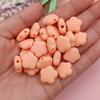Creative DIY Necklace Fashion Rubber 30PCS 10 Colors Loose Beads Flowers Beads Jewelry Making 15*7mm Bracelets