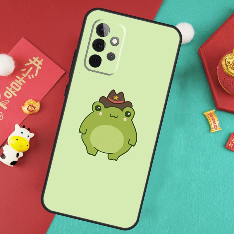 Лягушка Скейтборд Милый Кавайный Чехол Для Samsung Galaxy A17 A55 A35 A15 A32 A52 A13 A33 A53 A14 A34 A54 A06 A16 A26 A36 A56