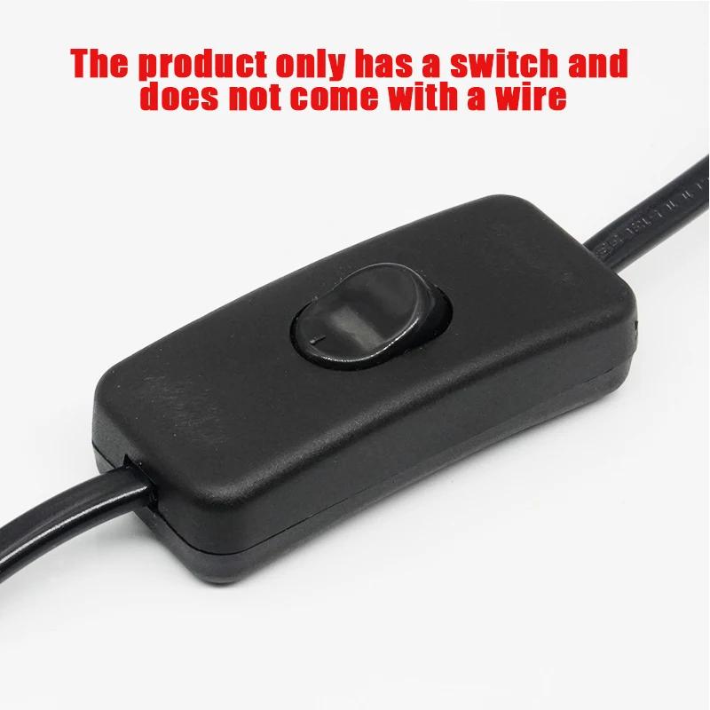 Light Switch AC 250V ON/OFF Table Desk Lamp Cord Toggle Rocker Switches Control For LED Lights Wiring Electric Switch