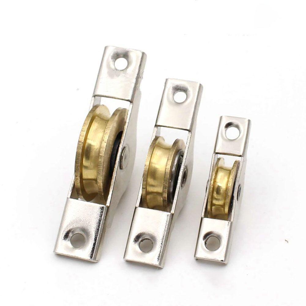 Железный ролик для раздвижной двери нижний серебристый колесо для двери с пазом портативные ролики для амбарной двери рабочий