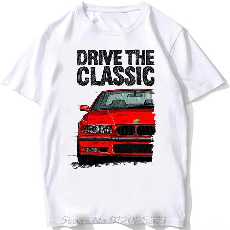 Oversized tshirt Retro Germany EUDM - E34 M5 Tshirts Old Legend E30 M3 Classic Car T-Shirt Boy Casual Tops White Graphic tshirt