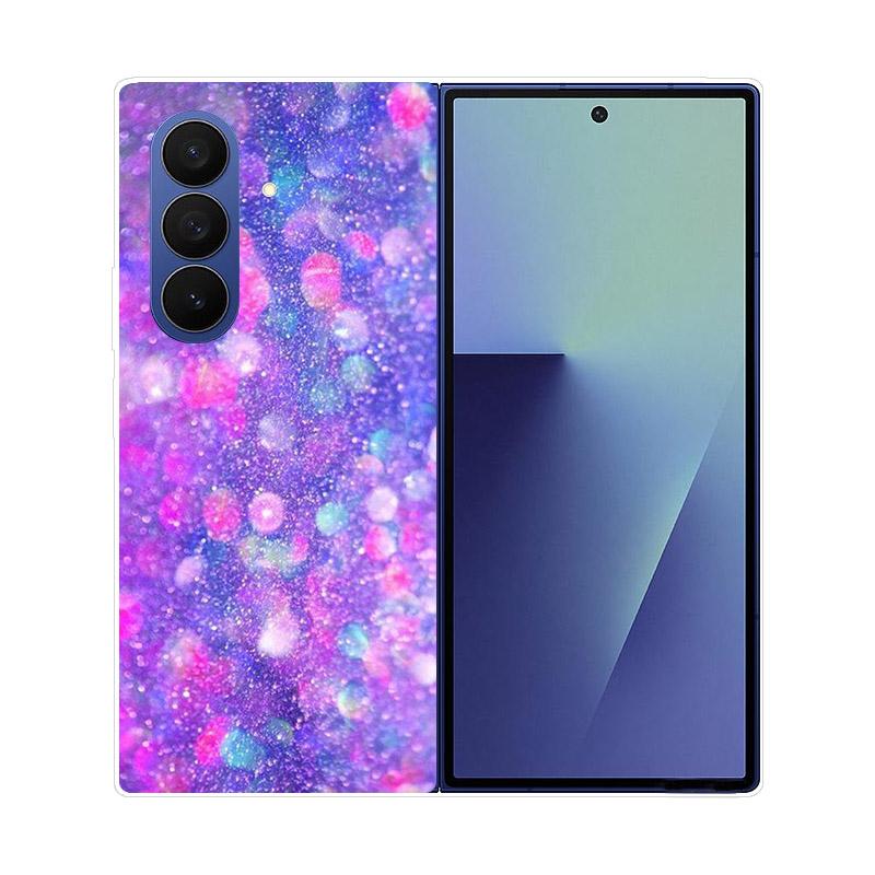 Прозрачный складной чехол для телефона Samsung Galaxy Z Fold 6 7 Прозрачная ударопрочная жесткая крышка из ПК для Samsung Z Fold7 Fold6 Чехол Capa