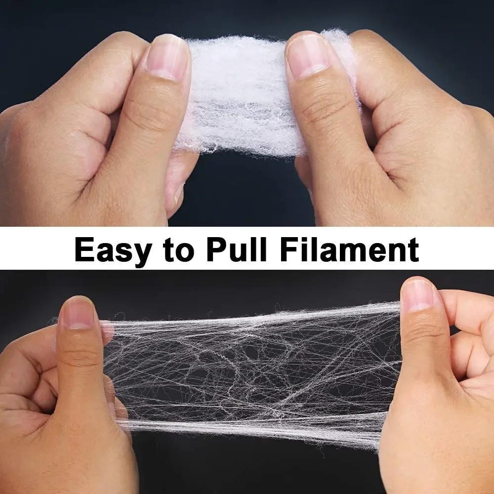 Artificial Stretchy Spider Web Halloween Decor Scary Props for Home Bar Haunted House Party Scene