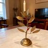 Iron Art Branch Candle Holder Vintage Metal Leaf Candlestick Home Living Room Wedding Party Tealight Candle Stand Dining Table Centerpiece Ornament