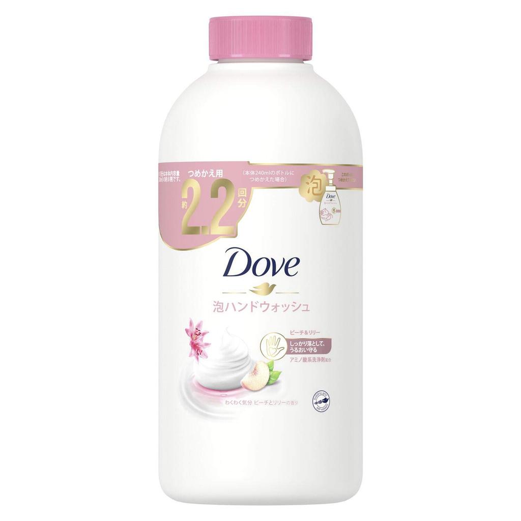 DOVE Foam Hand Foam Peach 430ml Wash, Type, & Lily, Refill,