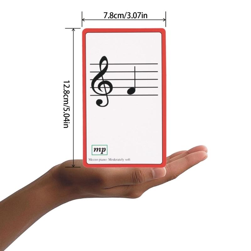 Карточки по музыкальному образованию Учебный инструмент Аккорды пианино Карточки-вопросы по теории нот пианино для начинающих Долговечные