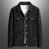 Men's Spring/Autumn Corduroy Lapel Jacket - Fashionable, Casual, Full-Print, Large Sizes Available.