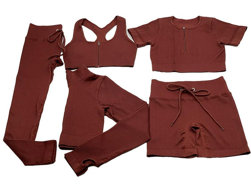 Женский бесшовный костюм для йоги с высокой талией — впитывающий пот, приподнимающий бедра, облегающий, с длинным рукавом, для фитнеса.