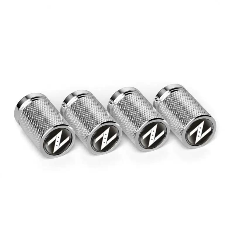 4Pcs Car for Nissan Wheel Tire Valve Caps Stem Protection Covers Micra Qashqai GTR Nismo 350Z Kicks Maxima X-Trail NV200 Versa