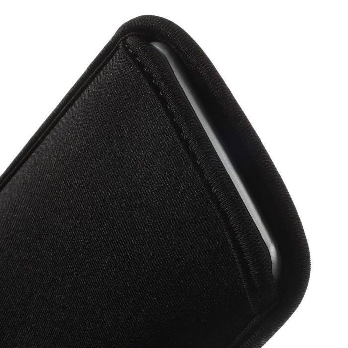 Housse de Chaussette en Néoprène Imperméable et Antichoc pour Vivo E1, BBK Vivo E1 > Noir
