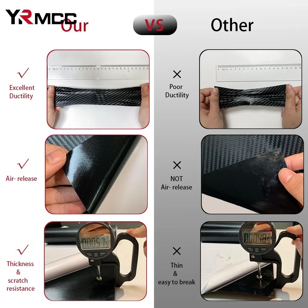 Наклейки на автомобиль, виниловая пленка из углеродного волокна 150*50 см, 3D, 4D, 5D, 6D, глянцевая пленка из углеродного волокна, водонепроницаемая наклейка для автомобильных аксессуаров