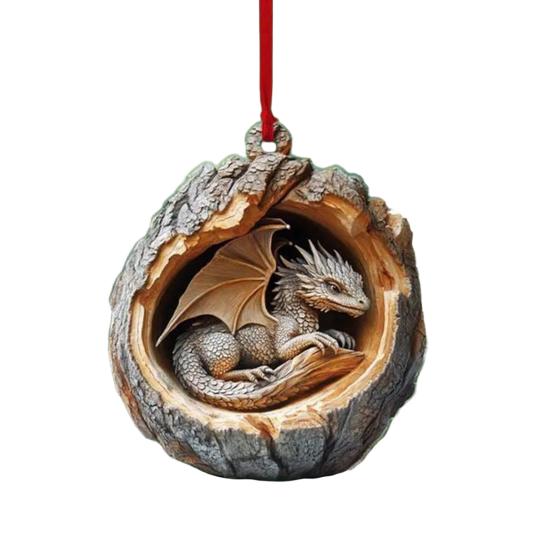 Сова Енот Рождественское Украшение 2D Печатный Акриловый Подвесной Декор для Елки Праздничная Животная Подвеска на Елку