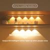 LED Intelligent Human Body Sensor Light Self-adhesive Rechargeable Ultra-thin Cat's Eye Hill Light Bar Wardrobe Wine Cabinet Cabinet Light Strip