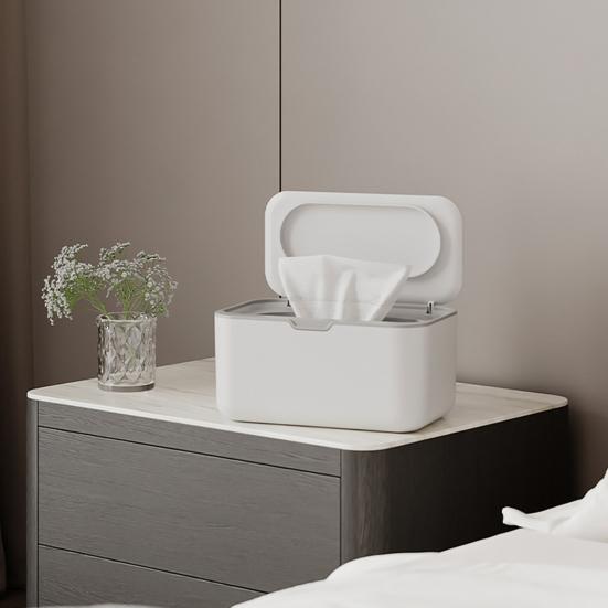 Коробка для влажных салфеток в ванной комнате Диспенсер для салфеток Большой емкости Широкое отверстие Многоразовый органайзер для влажной туалетной бумаги