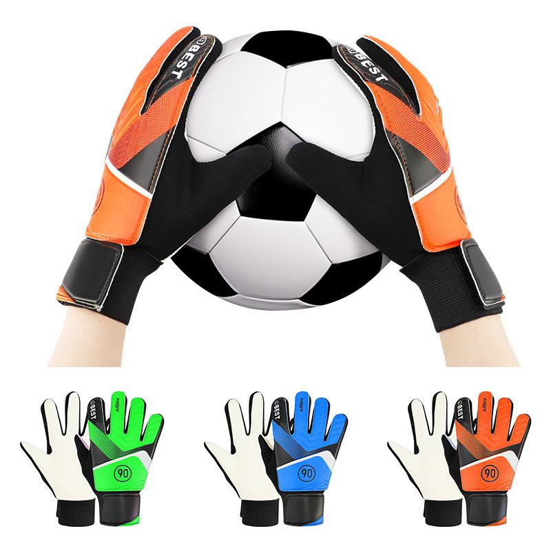 Anti-Slip Goalkeeper Gloves Latex Children's Football Gloves Latex Children's Finger Protection Goal Thickened Goalkeeper Gloves Waterproof Breathable
