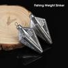 Рыболовное грузило Маленькое сопротивление Быстро тонущее Металлическое 100/120/150 г Ромбовидная Плоская Подвеска Ужение