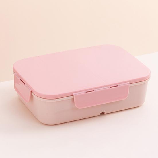 Bento Box Large Capacity 3 Compartments Reusable Lunch Box Containers Double-Layer Stackable Snack Box Meal Prep Containers for School Work Travel