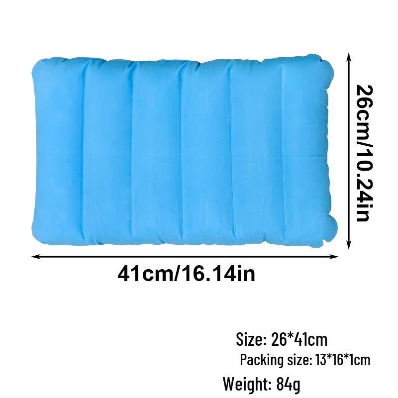Автоматическая надувная подушка: Портативная уличная/домашняя поясничная и шейная поддержка для путешествий, офисного сна