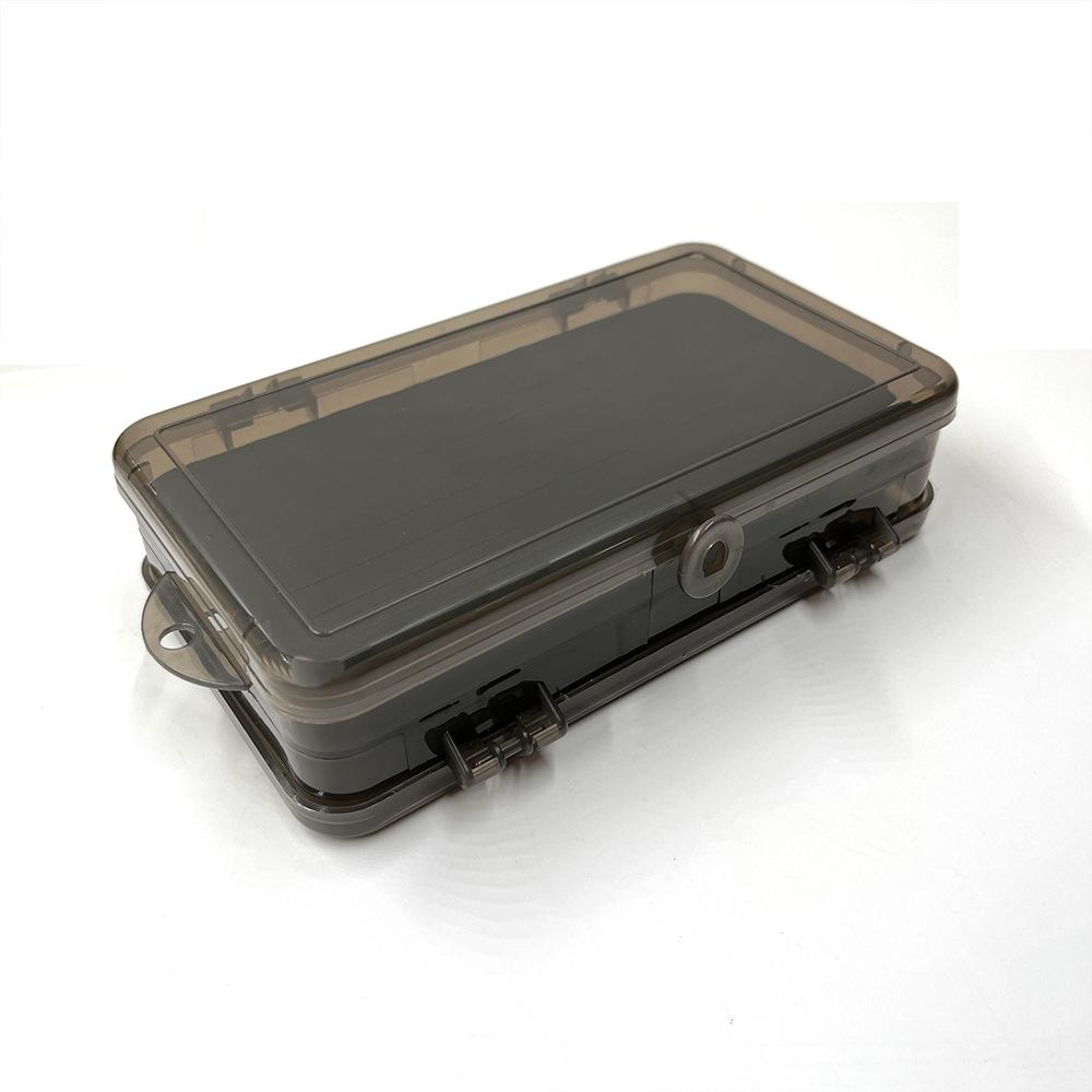 Двухсторонний ящик для хранения приманок и мушек с отделениями для крючков и пайеток