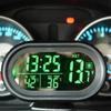 3 In 1 12/24V Car Volt Meter Auto Digital LED Car Voltmeter Thermometer Car Truck USB Charger Current Meter Volt Detector