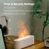 Flame Diffuser Humidifier Auto Off 150ml Essential Oil Diffuser 3 Timer Modes Quiet 7-color Simulated Flame Night Light USB   Humidifier for Home Be