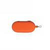 Waterproof PU Dual Slot Glasses Pouch Oval Shape Eyewear Organizer Sunglasses Case  Office Workers