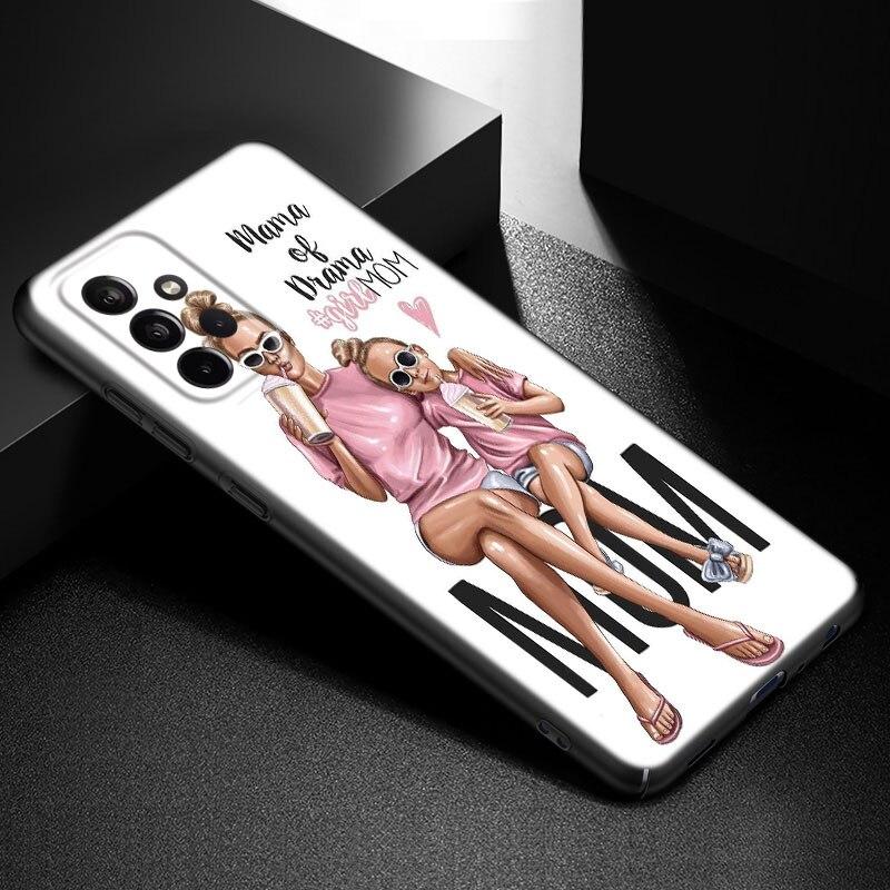 Beautiful Mother Daughter Son Phone Case For Samsung A21 A30 A50 A52 S A13 A22 A32 4G A23 A33 A53 A73 5G A12 A31 A51 A70 A71 A72